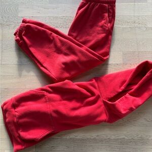 Red Coord Aritzia Super Fleece set
